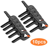 10pcs 3inch A Type Black Multifunctional Plastic Spring Clamp Clip DIY Woodworking Tool