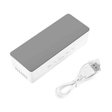 Multi function LED Digital Cosmetic Mirror Alarm Clock Gift Rectangle In Australia - Darrahopens