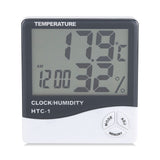 Digital LCD Indoor Thermometer Hygrometer Temperature Humidity Meter with Alarm Clock In Australia - Darrahopens