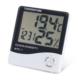 Digital LCD Indoor Thermometer Hygrometer Temperature Humidity Meter with Alarm Clock In Australia - Darrahopens