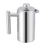 350ML Double Wall Stainless Steel Coffee Maker French Press Tea Pot with Filter In Australia - Darrahopens