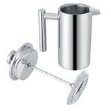 350ML Double Wall Stainless Steel Coffee Maker French Press Tea Pot with Filter