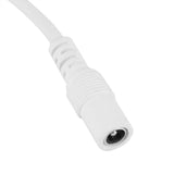 5Pcs 28.5cm DC Power Adapter Connector Inline with ON/OFF Switch for LED Strip Lights White