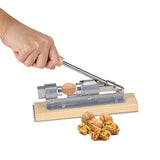 Mechanical Walnut Cracker Nut Opener Kitchen Tools Desktop Wood Base Handle