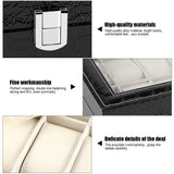 12 Soft Pillow Watch Box Jewelry Display Storage Organizer Box Case Black