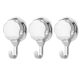 3Pcs/Set ABS Towel Wall Hook Rack Holder with Suction Cup for Bathroom Kitchen