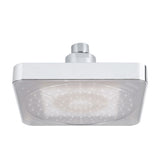 6 Inch Square Rain Shower Head LED Light 3 Color Changing Bathroom Sprinkler In Australia - Darrahopens