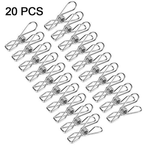 20pcs Stainless Steel Clothes Pegs Household Socks Underwear Drying Rack Clip Holder In Australia - Darrahopens