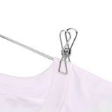 20pcs Stainless Steel Clothes Pegs Household Socks Underwear Drying Rack Clip Holder