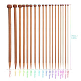 36 PCS Knitting Needles, Single Point Carbonized Knitting Needles Point Protectors DIY Handmade In Australia - Darrahopens