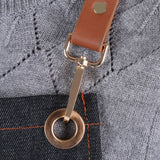 Denim Bib Apron Leather Strap Baker Bartender BBQ Chef Work Cook Uniform A In Australia - Darrahopens