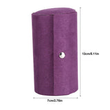 Portable 3 Layers Cylinder Shaped Jewelry Storage Box Organizer for Girls Women Gift Purple In Australia - Darrahopens