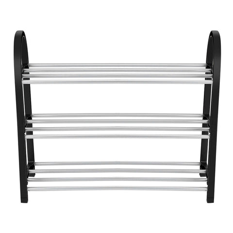 Plastic Aluminum Metal Standing Shoe Rack DIY Shoes Storage Shelf Home Organizer 3 Tiers In Australia - Darrahopens