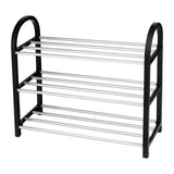 Plastic Aluminum Metal Standing Shoe Rack DIY Shoes Storage Shelf Home Organizer 3 Tiers In Australia - Darrahopens