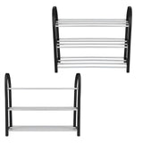 Plastic Aluminum Metal Standing Shoe Rack DIY Shoes Storage Shelf Home Organizer 3 Tiers In Australia - Darrahopens