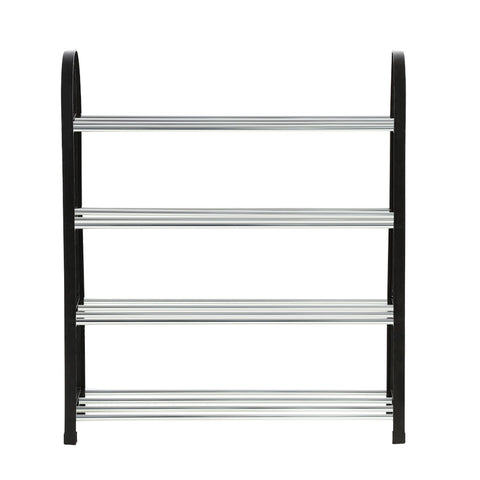 Plastic Aluminum Metal Standing Shoe Rack DIY Shoes Storage Shelf Home Organizer 4 Tiers In Australia - Darrahopens