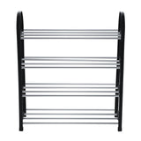 Plastic Aluminum Metal Standing Shoe Rack DIY Shoes Storage Shelf Home Organizer 4 Tiers In Australia - Darrahopens