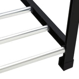 Plastic Aluminum Metal Standing Shoe Rack DIY Shoes Storage Shelf Home Organizer 4 Tiers