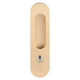 Sliding Door Lock Handle Anti theft with Keys for Barn Wood Furniture Hardware Gold
