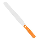 Stainless Steel Wood Straight Spatula Cake Icing Decorating Smooth Tool for Baking Pastry