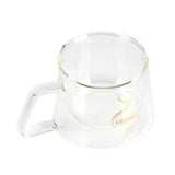 Double Wall Insulated Glass Cup Heat Resistant Mug Glassware for Coffee Tea Milk