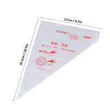 100pcs Food Grade Plastic Icing Piping Bags Pastry Fondant Cake Decorating Bag Tool (S)
