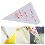 100pcs Food Grade Plastic Icing Piping Bags Pastry Fondant Cake Decorating Bag Tool (S)