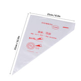 100pcs Food Grade Plastic Icing Piping Bags Pastry Fondant Cake Decorating Bag Tool (M)