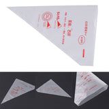 100pcs Food Grade Plastic Icing Piping Bags Pastry Fondant Cake Decorating Bag Tool (M)