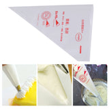 100pcs Food Grade Plastic Icing Piping Bags Pastry Fondant Cake Decorating Bag Tool (M)