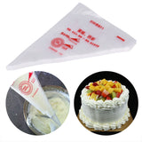100pcs Food Grade Plastic Icing Piping Bags Pastry Fondant Cake Decorating Bag Tool (M)