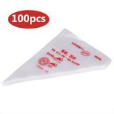 100pcs Food Grade Plastic Icing Piping Bags Pastry Fondant Cake Decorating Bag Tool (M) In Australia - Darrahopens