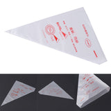 100pcs Food Grade Plastic Icing Piping Bags Pastry Fondant Cake Decorating Bag Tool (L)