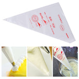 100pcs Food Grade Plastic Icing Piping Bags Pastry Fondant Cake Decorating Bag Tool (L)