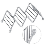 Wave Shape Stainless Steel Mexican Taco Holder Display Stand Shell Rack 2-3 Slot