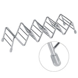 Wave Shape Stainless Steel Mexican Taco Holder Display Stand Shell Rack 4-5 Slot
