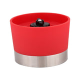 2 in 1 Double ended Manual Kitchen Salt & Pepper Mill Grinder Adjustable Ceramic Rotor Red