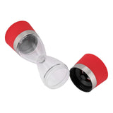 2 in 1 Double ended Manual Kitchen Salt & Pepper Mill Grinder Adjustable Ceramic Rotor Red