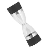2 in 1 Double ended Manual Kitchen Salt & Pepper Mill Grinder Adjustable Ceramic Rotor Black
