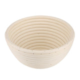 European style Cane Round Bread Dough Rising Rattan Basket 18 x 9 cm In Australia - Darrahopens