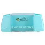 Toothbrush Holder Storage Box Tooth Brush Holder Organizer Bathroom Blue