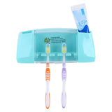 Toothbrush Holder Storage Box Tooth Brush Holder Organizer Bathroom Blue