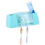 Toothbrush Holder Storage Box Tooth Brush Holder Organizer Bathroom Blue