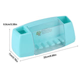Toothbrush Holder Storage Box Tooth Brush Holder Organizer Bathroom Blue