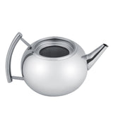 2L 201 Stainless Steel Teapot Coffee Tea Pot Kettle with Removable Infuser Filter