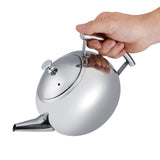 2L 201 Stainless Steel Teapot Coffee Tea Pot Kettle with Removable Infuser Filter