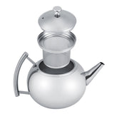 2L 201 Stainless Steel Teapot Coffee Tea Pot Kettle with Removable Infuser Filter
