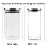 1000ml Glass Storage Jar Coffee Beans Kitchen Food Container Stainless Steel Lid