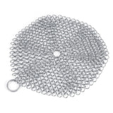 Stainless Steel Chainmail Scrubber Rust Proof Scraper Cleaner for Cast Iron Pan Pot Cookware In Australia - Darrahopens