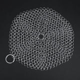 Stainless Steel Chainmail Scrubber Rust Proof Scraper Cleaner for Cast Iron Pan Pot Cookware